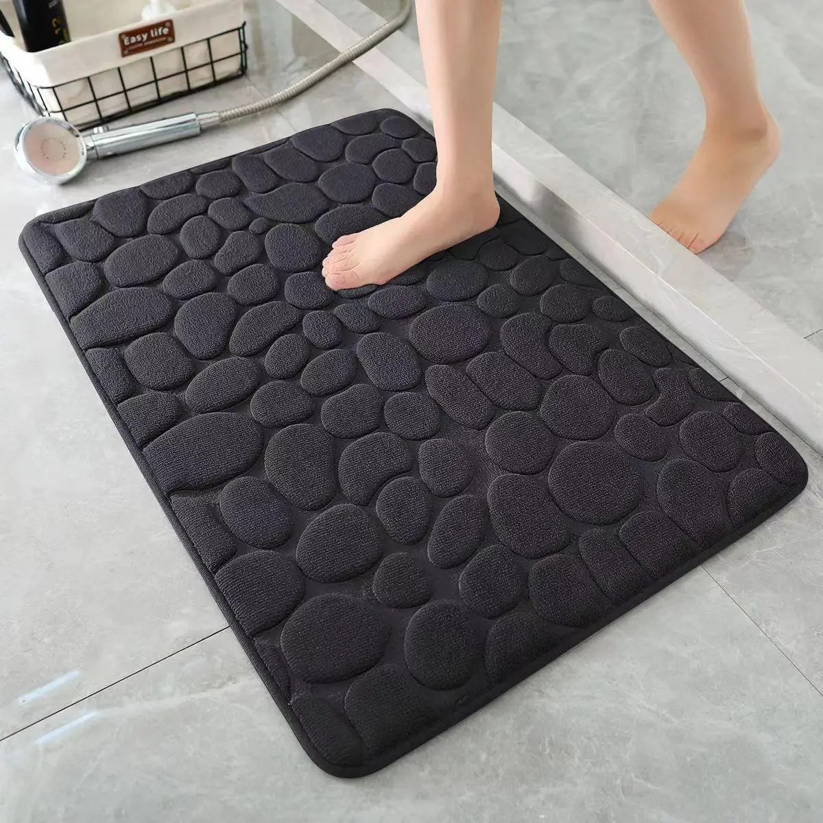 Bathroom Floor Mat, 1/2 Counts Soft Bathroom Mat Thick Bath Mat, Door Carpet Suitable for Bedroom Balcony Living Room Home Decoration Summer Gifts