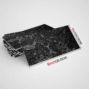 32/16 Pieces Per Pack Self-Adhesive Tile Backsplash, Removable Kitchen Self-Adhesive Tile Stickers, Vintage Brick Pattern Design, PVC Waterproof, Suit DIY Kitchen, Bathroom, Laundry Room, RV and Wall Decoration