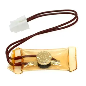 Appli Parts APBT-R3003P Bimetal Thermostat 2 Wire Open 48 F Close 28 F 1 Plug Brown Wires Reference BIM-3003 Thermodisc