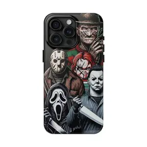 Halloween Horror Pattern Mobile Phone Case - Creative Phone Case Compatible for iPhone 17Air Promax 16Promax 15Promax 14 13 12 11,Halloween Gift for Friends Family