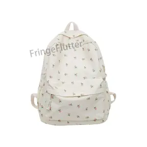 2026 Street Style Graffiti All-Over Print Canvas Backpack, Multi-Color Ink Design, Large-Capacity Bag for Daily Travel & School (Sports & Outdoor Gym Shoulder Accessory), All-Over Print Backpacks