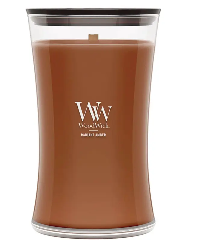 RADIANT AMBER WoodWick 22oz Large Jar Candle Burns 180 Hours
