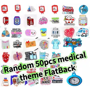 Random 50pcs Medical Theme FlatBack