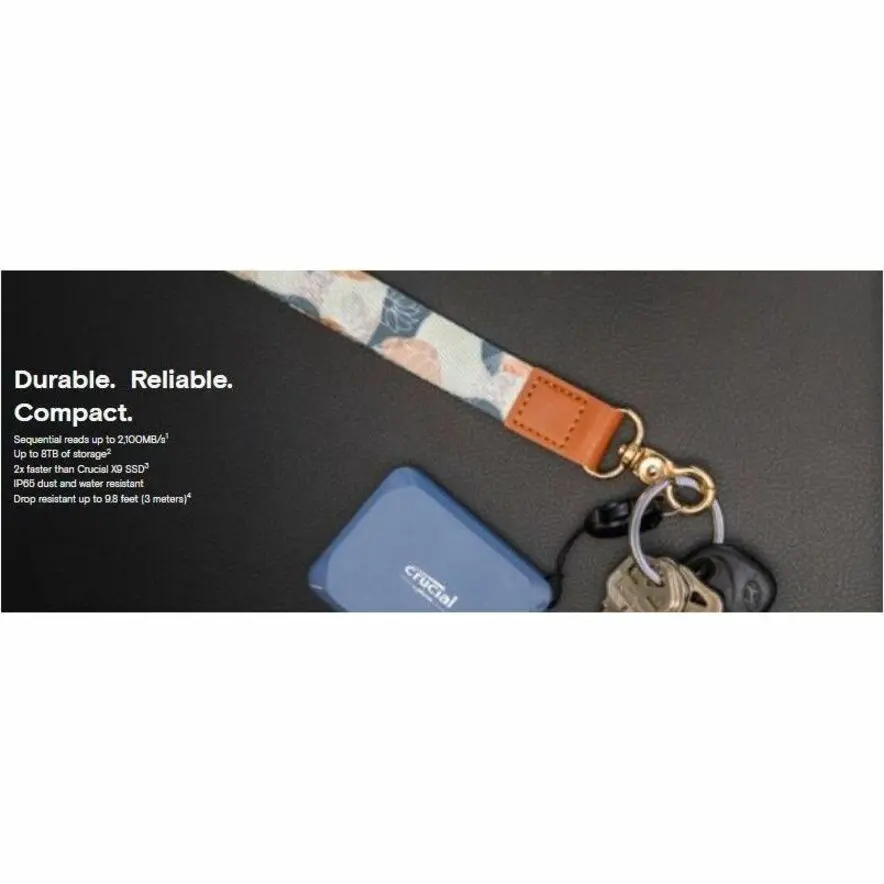 Micron Crucial X10 4 TB Portable Solid State Drive - External