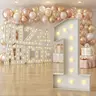 36in LED Warm PS Garden Light-Up Numbers-Letters (0-9 & A-Z, 3-Sided), Assembly Required, Festive Party Decoration for Birthday, Graduation
