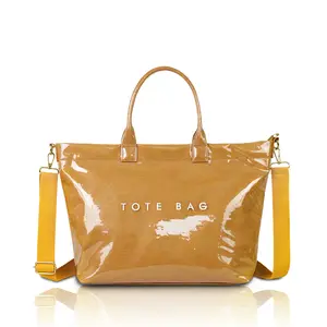 PVC tote bag with large capacity, DuPont paper-patterned fabric, waterproof tote bag for work and commuting