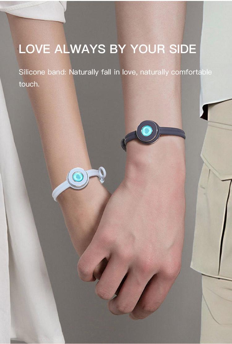 【emotional smart jewelry】totwoo Candy Original Long Distance Touch Bracelets Functional Love Connect Gift For Boyfriend or Girlfriend or your Family