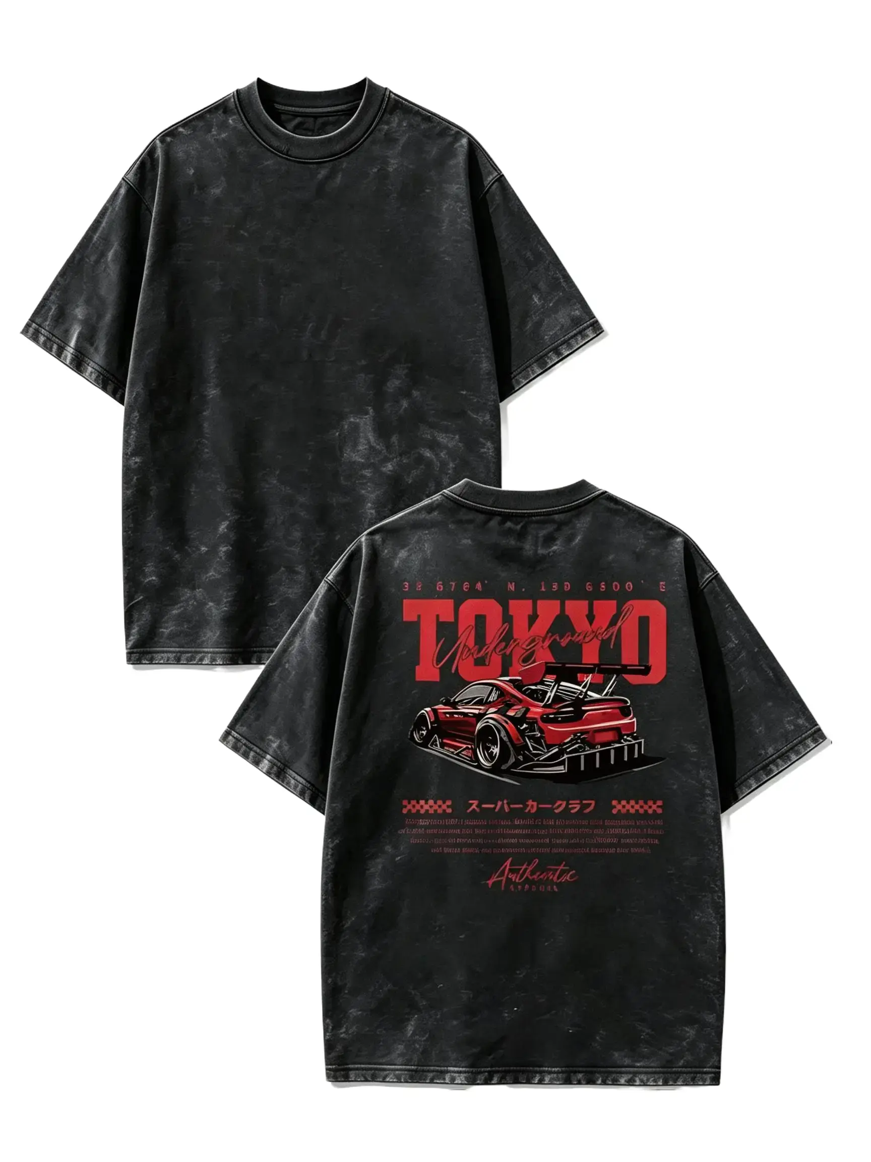 JDM Tokyo Graphic Tee, Japanese Streetwear, Drift Car T-Shirt, Vintage Racing Underground DTG Print,graphic apparel,oversized t shirts,unisex couple t-shirt.