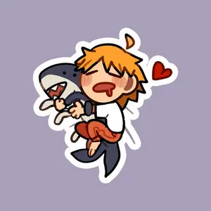 Denji Chainsaw Man anime sticker
