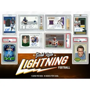 Gold Rush Lightning Football 2026 (One Premium Auto or Graded Card Per Box)
