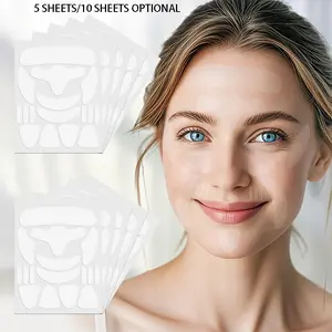 5/10 Sheets Concealer Makeup Facial Patches, Invisible Skin-fitting Stickers, For Women Daily Beauty Makeup, Flexible Comfortable Beauty Tool, Ideal For Makeup Fixing And Face Contouring