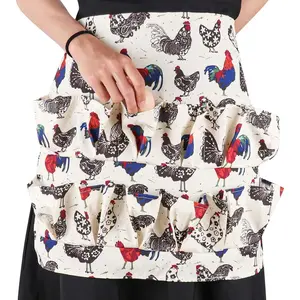 Egg apron, suitable for collecting chicken, duck, and goose eggs. Suitable for housewives, farmhouse kitchens, restaurants, and parent-child activities. Chicken egg apron, adult size, with 12 pockets.