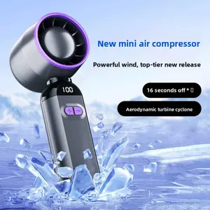 Portable Turbo Handheld Fan USB Rechargeable High-Speed for Travel & Outdoor Use