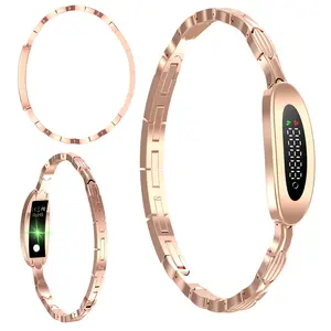 Women’s Fashion Smart Bracelet,Health Fitness Tracker, Ultra-weight Wearable,Free APP, IP68 Waterproof, Multiple Sports Modes, Sleep Tracking, Compatible for Android and IOS Phones