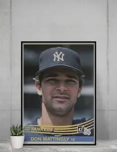 Don Mattingly 1984 Donruss Rookie Card 12x17 Poster New York Yankees