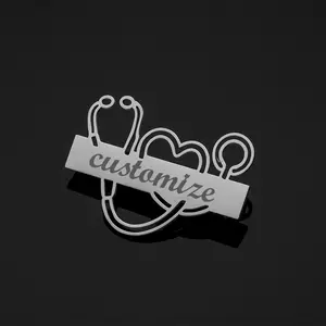 FF0029 New Store Opening |   Free Shipping | Custom Stethoscope Name Badge |   Personalized Nurse/Doctor Name Tag | A thoughtful way to honor colleagues or team members during Nurses Week, Doctors’ Day, or hospital milestones.