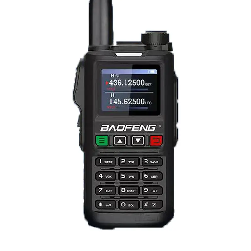 BAOFENG UV-18L 2 Band Ham Radio Portable Walkie Talkie High Power Intercom USB-C Charger Two Way Radio Long Range 999 Channels Walkie Talkie Rechargeable UHF VHF NOAA 5W Upgraded Version Wireless Set Remote Receiver Secure Communication Equipment, 1pc