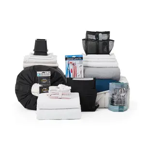 The 44-Piece College Dorm Essentials Set - Totally Complete - Jet Stream/Nightfall Navy Color Set