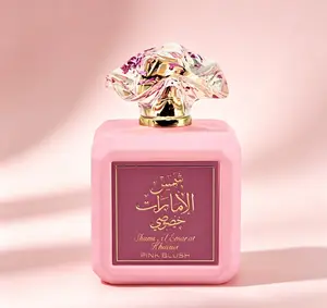 Ard al Zaafaran Pink Blush Eau de Parfum 100ML, Elegant Arabian Perfume for Women, Irresistible Marshmallow Blush Scent, Romantic Sweet Fragrance with Excellent Longevity, Stylish Pink Bottle, Ideal for Daily Wear, Dates & Gifting