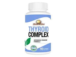 Thyroid Support Supplement w Ashwagandha Iodine Selenium B12 – Metabolism Energy