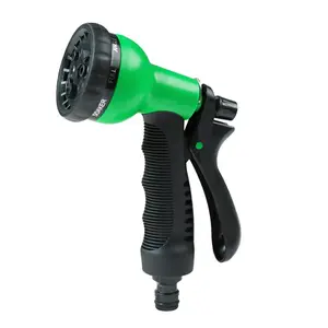 Garden Hose Nozzle Sprayer Adjustable Spray Gun - 8 Watering Patterns for Watering Plants, Lawns & Gardens, Washing Cars, Household