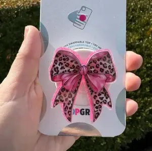 Bow Pop Socket, Valentine Gift, Cell Phone Stand, Expanding Magnetic Phone Grip Holder, Gift For Her mount