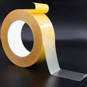 Double-sided cloth tape, heavy-duty installation tape, durable transparent super-adhesive car body tape, with glass fiber mesh, high-adhesive strong glue, suitable for fashion clothing, carpets, and artwork