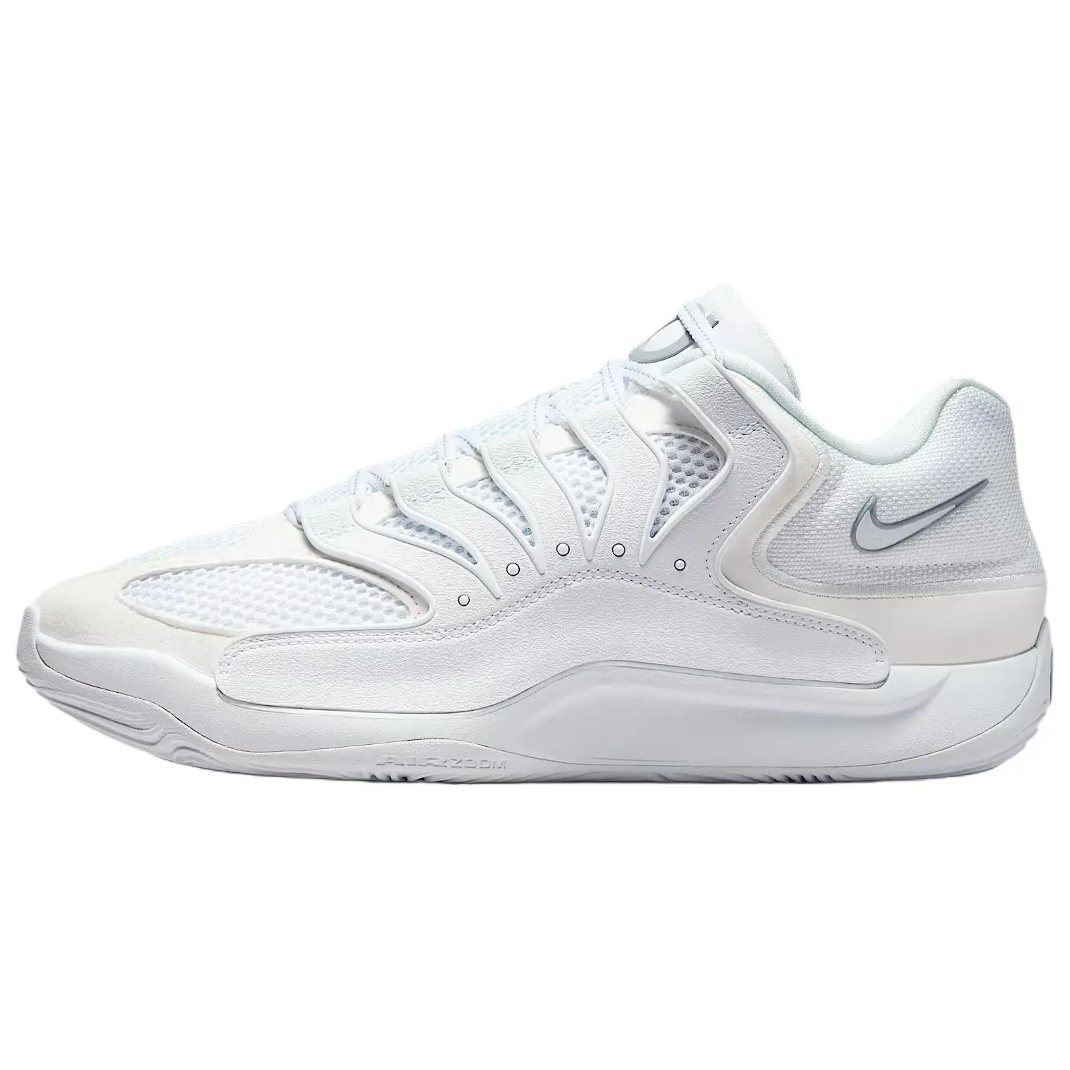 NIKE KD 18 TB 'Triple White' Men's Basketball Sneakers - Lightweight, Responsive Cushioning, US Men's Sizes 7-12, US M 10