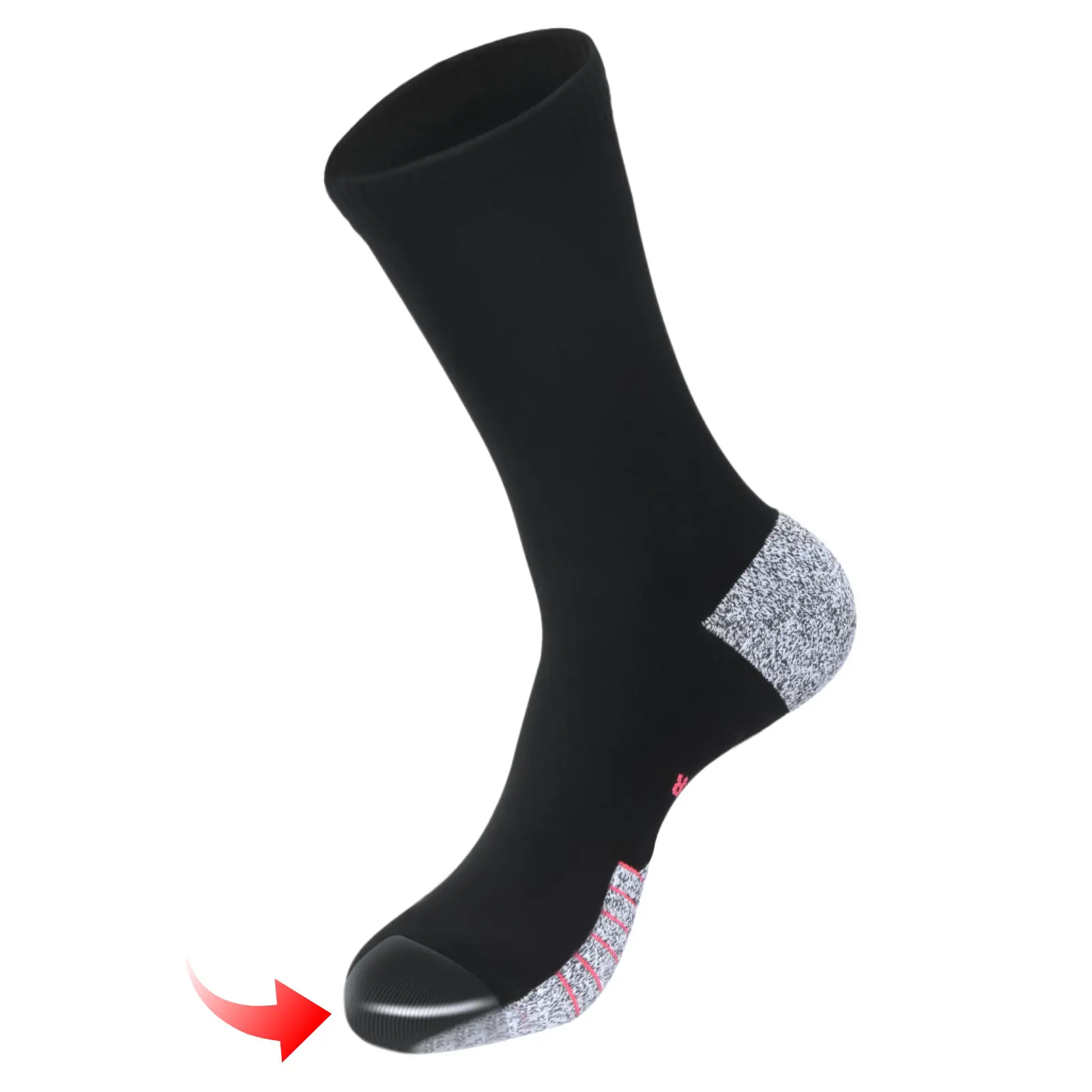ASHOMIE Soccer Grip Socks with Built-in Gel Toe Protection, Professional Non-Slip Football Athletic Socks, Stop Black Toes & Cleat Stomps  (US Size Men's 8-12/Women's 9-13)
