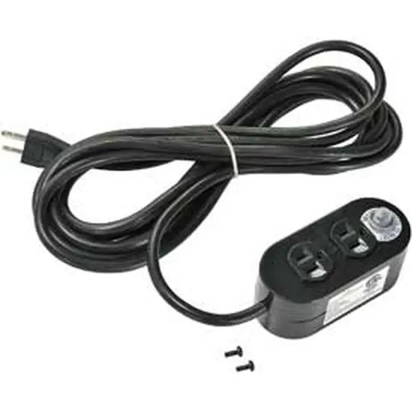 Global Industries 249854 Self-Contained Wall Mount Socket - 115V, 15A 15amp Rating, 15 ft. Power Cord, Adjustable Double-Sided Rectangle, Screw-Mounted, ETL-Certified Audio & Video Accessory