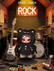 QIQI-OWEN-ROCK STAR SERIES PLUSH BLIND BOX Mystery Boxes Bag Pendant Bunny Plush Dolls Soft Collectibles