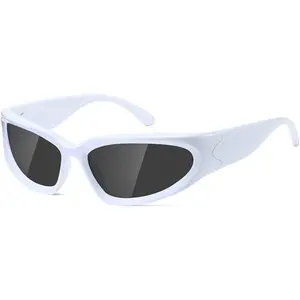 Y2K Wrap Around Polarized Sunglasses Womens men Swift Oval Fashion Sport Shades Sun Glasses