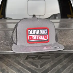 DMAX Diesel Charcoal Snapback Classic, Vintage Style Hat. One size fits all with an adjustable back strap.