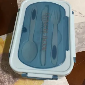 Buy A Lunch Box Get A Free Four-piece Set (Spoon, Fork, Knife, Chopsticks), A Must-have for Office Workers and Students. Tableware Tumbler