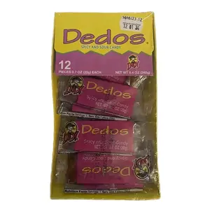 Indy Dedos Sweet Spicy and Sour Candy, 12-Piece Snack Pack