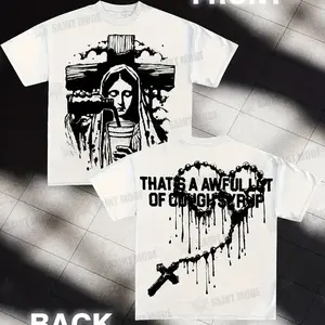 THAT'S A AWFUL LOT OF COUGH SYRUP Graphic T-Shirt - Unisex Casual Loose Fit Round Neck Short Sleeve, & Bold Print, All-Season Comfort, Versatile Casual Attire & Holiday Travel, Durable Soft Fabric for Men & Women good tees