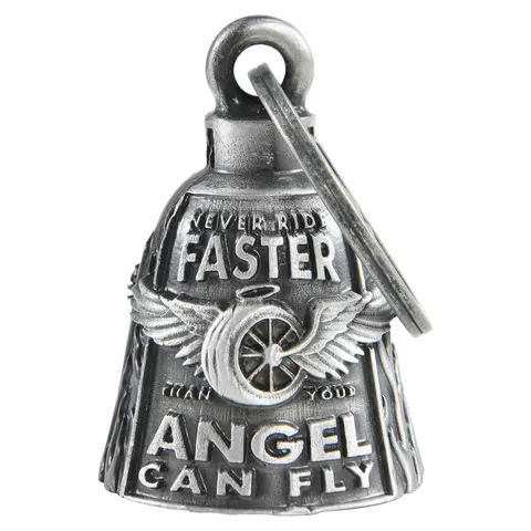 Motorcycle Guardian Angel Bells Gremlin Motorcycle Bell Bikers Bell Keychain With Hanger for Riders Women Men, Good Luck Riding Bell Spirit Bell Moto Accessories