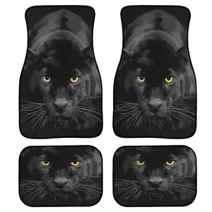 Universal Fit Lion Car Floor Mats, Anti-Slip, Dustproof, Waterproof, Durable Synthetic Rubber, All Driving Positions, Perfect Gift