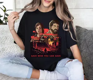 The Last Of Us Sweatshirt Joel And Ellie Tlou Merch Pedro Pascal Joel Miller Ellie Williams Merch Video Game Shirt