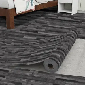 40*1000cm 0.25mm black and gray bathroom toilet waterproof floor stickers, self-adhesive non-slip bathroom floor tile renovation kitchen floor decals, Non Slip Flooring, thick, self-adhesive home renovation waterproof self-adhesive floor, easy to instal