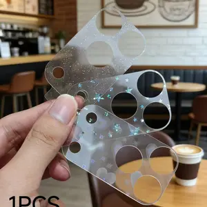 Star and heart glitter HD lens protector for iPhone 17 Pro Max, rear camera protector 17 Pro