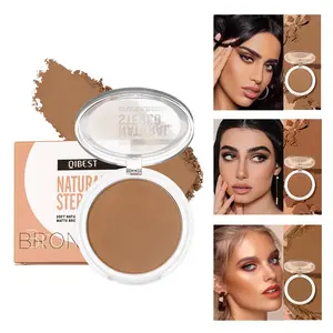 Multifunctional 3D Facial Contouring Palette, Matte Highlighter Bronzer Powder, Suitable for Nose Shadow, Forehead Line, Comprehensive Makeup