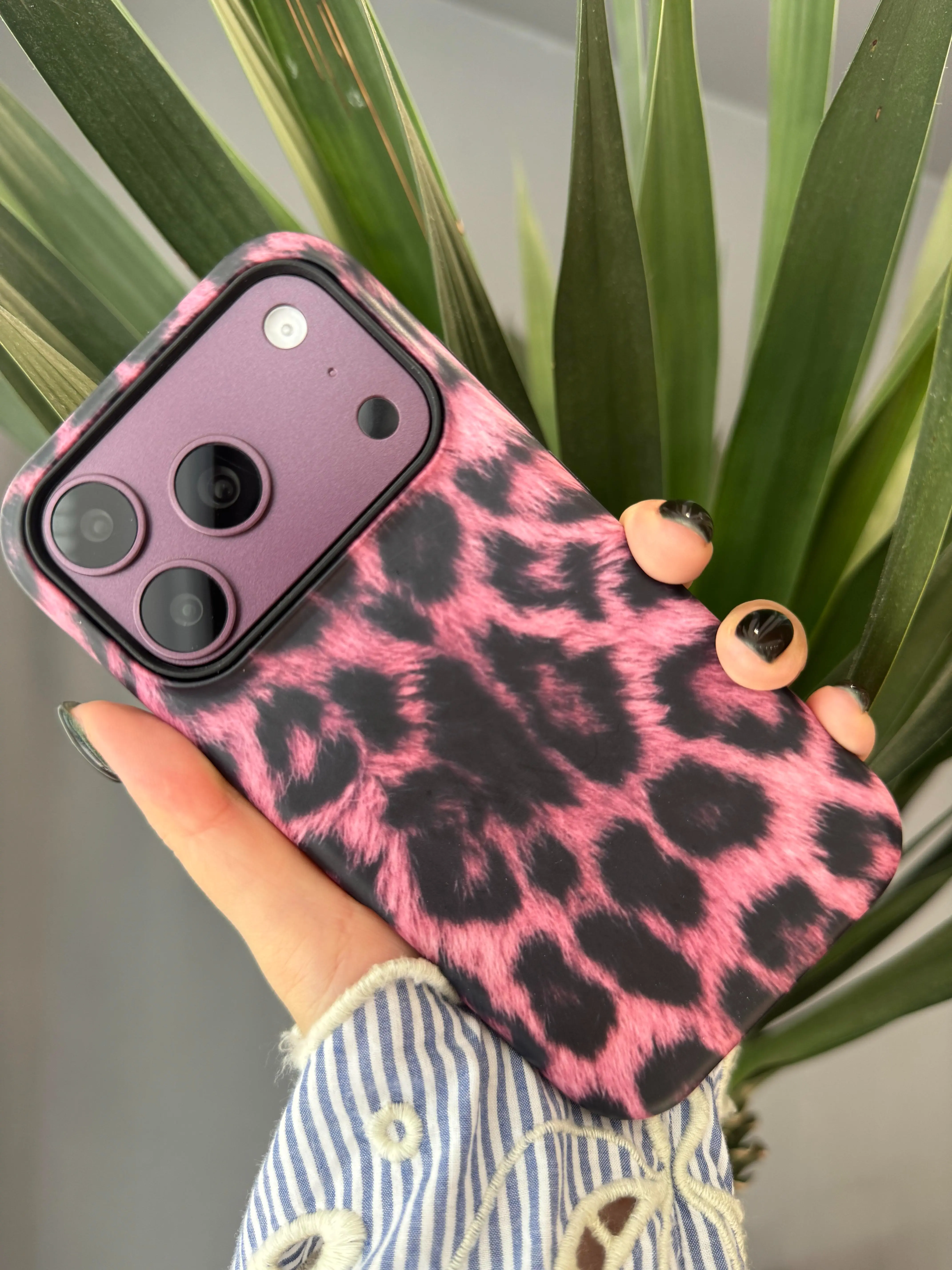 Labzone for iPhone 18 17 16 15 14 13 Pro Max Phone Case Leopard Print Magnetic Pink For Women Double Layered Protective Cover with MagSafe Compatibility Stylish & Secure Fit
