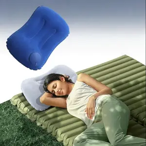 Portable Inflatable Neck Pillow, Camping Travel Office Use, Multiple Colors Available, Compact Air Cushion for Home Beach Outdoor Activities