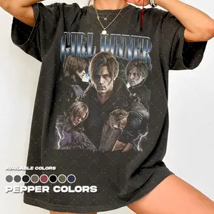 [ Sale Up To 40%]Comfort Colors® Girl Dinner Leon Kennedy Graphic T Shirt, Resident Evil Requiem Tee