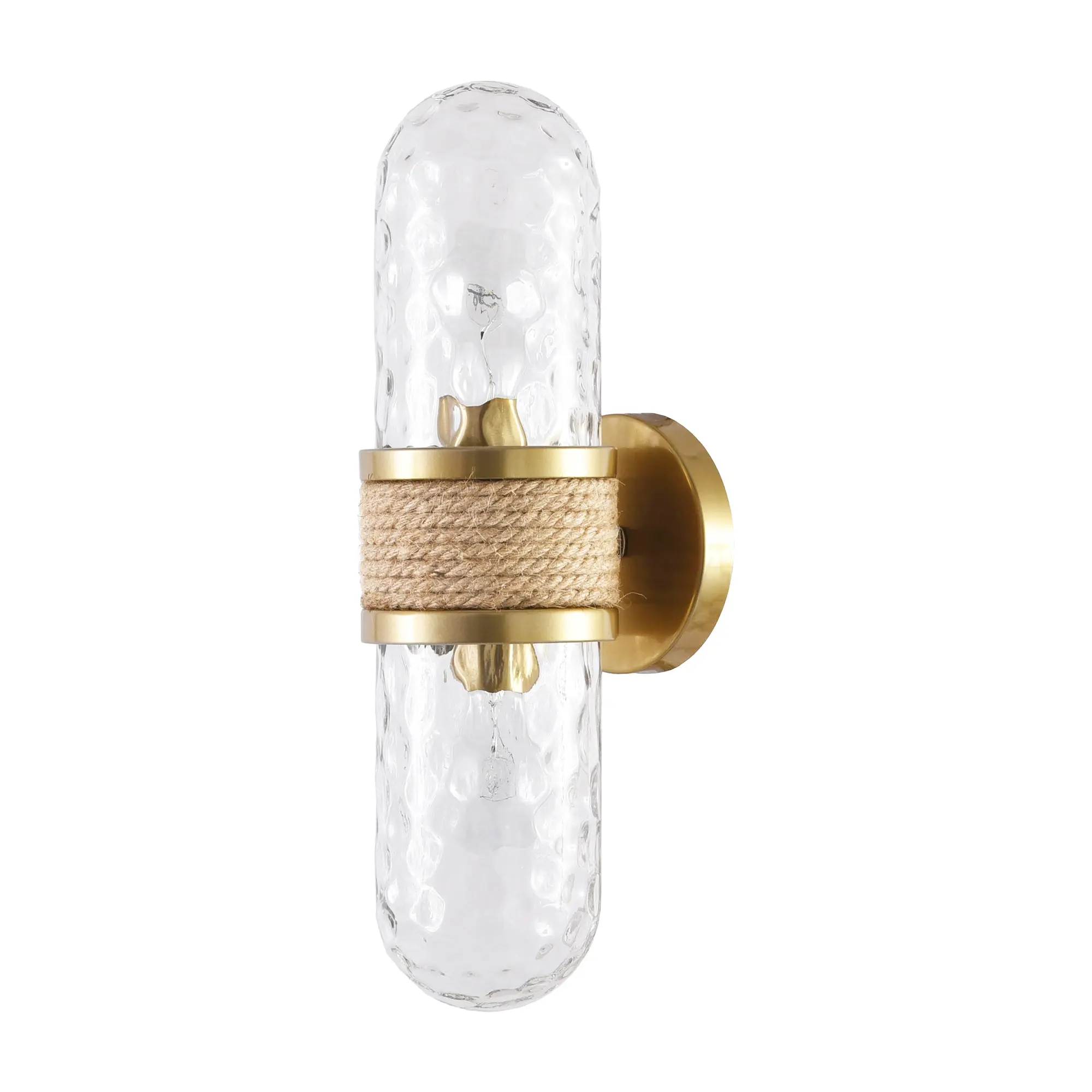 Zora 2-Light Modern Gold Wall Sconce | Luxury Brass Bathroom Vanity & Bedroom Wall Lighting Fixture