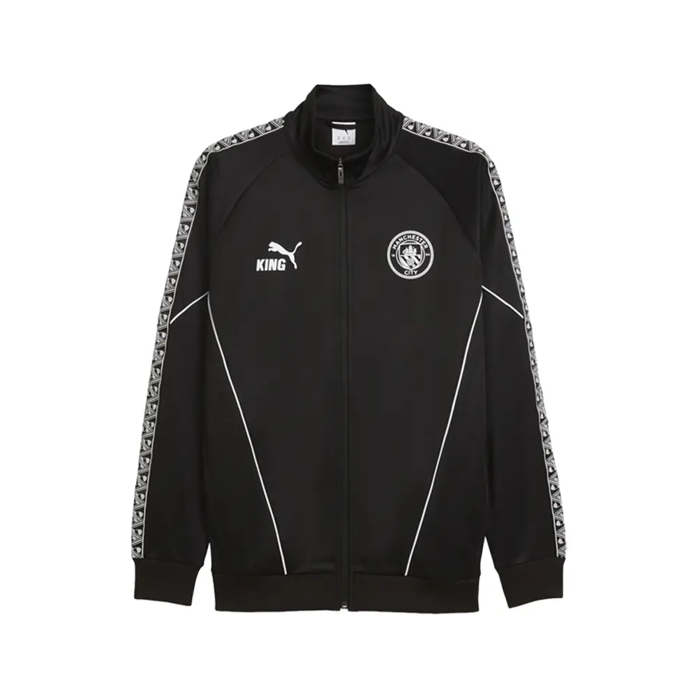 PUMA Mens Manchester City King Anthem Jacket Soccer Cleats  - Black
