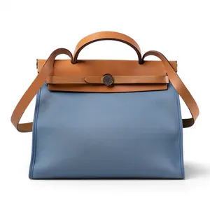 Pre-owned HERMÈS Canvas Shoulder Bags Hermes Herbag 31 Blue CN26051045