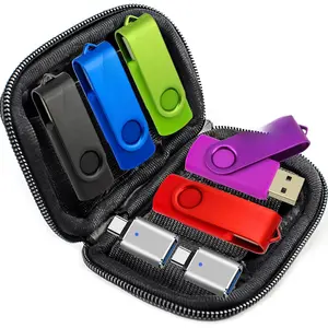 5 Pack 64GB USB Flash Drive and 2 Pack USB C Adapters in a Case, Thumb Drives Memory Stick Storage and Backup for  Phones with Type C Port, Laptops, PC(5 Colors) (64, GB)