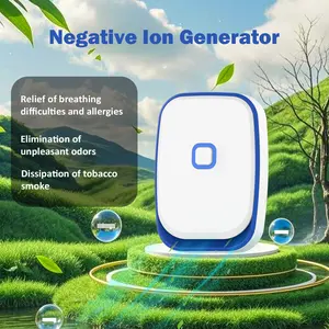 2-pack Plug-in Negative Ion Generator, Suitable For Home, Indoor, Office, Kitchen, Etc., Freshener Deodorant Pet Smoke Smell